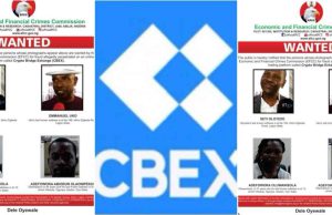 EFCC Releases Photos of Four Suspects Wanted Over CBEX (Crypto Bridge Exchange) Scam