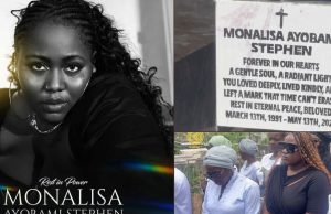 Monalisa Stephen laid to rest in Yaba cemetery – a heartbreaking farewell