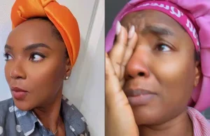 Chioma Chukwuka Emotionally down in tears after AMVCA Best Actress win