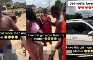 Drama Unfolds as Abroad Returnee Catches Girlfriend Cheating, Allegedly Destroys Her Car (Video)
