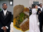 “Rich People Sha!” – Fans React as Mr Eazi Flaunts Tiny Plate of Eba & Egusi From Temi Otedola