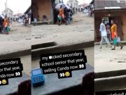 Mixed Reactions as POS Attendant Shades Ex-School Senior Now Hawking Ponmo